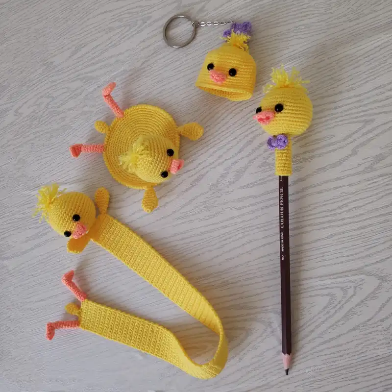 بسته لوازم تحریر مدل اردک کد 50087 مجموعه 4 عددی