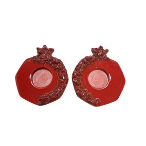 جاشمعی رزینی مدل انار مجموعه 2 عددی