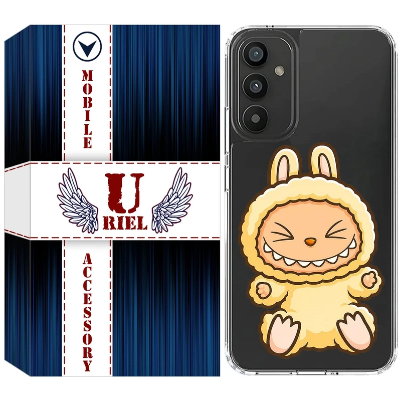 کاور یوریل مدل Clear کد 135 طرح لبوبو Labubu مناسب برای گوشی موبایل سامسونگ Galaxy A34