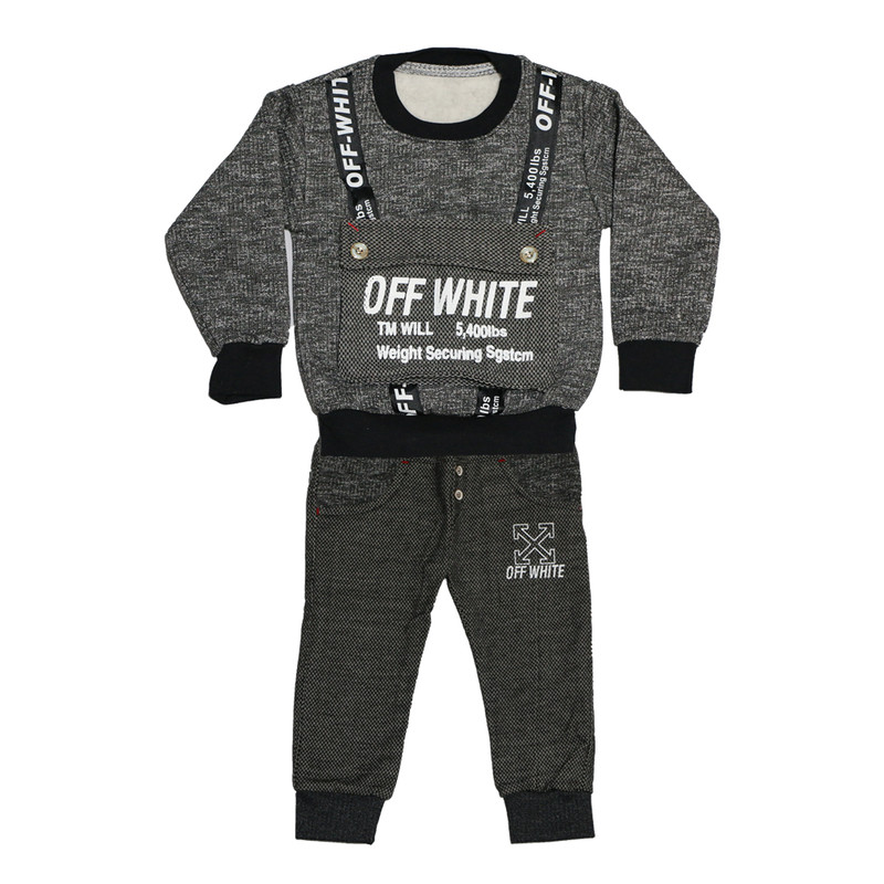 ست تی شرت و شلوار پسرانه مدل دونه برف