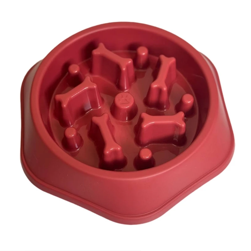 ظرف غذا سگ مدل آرام خور طرح استخوان کد w1