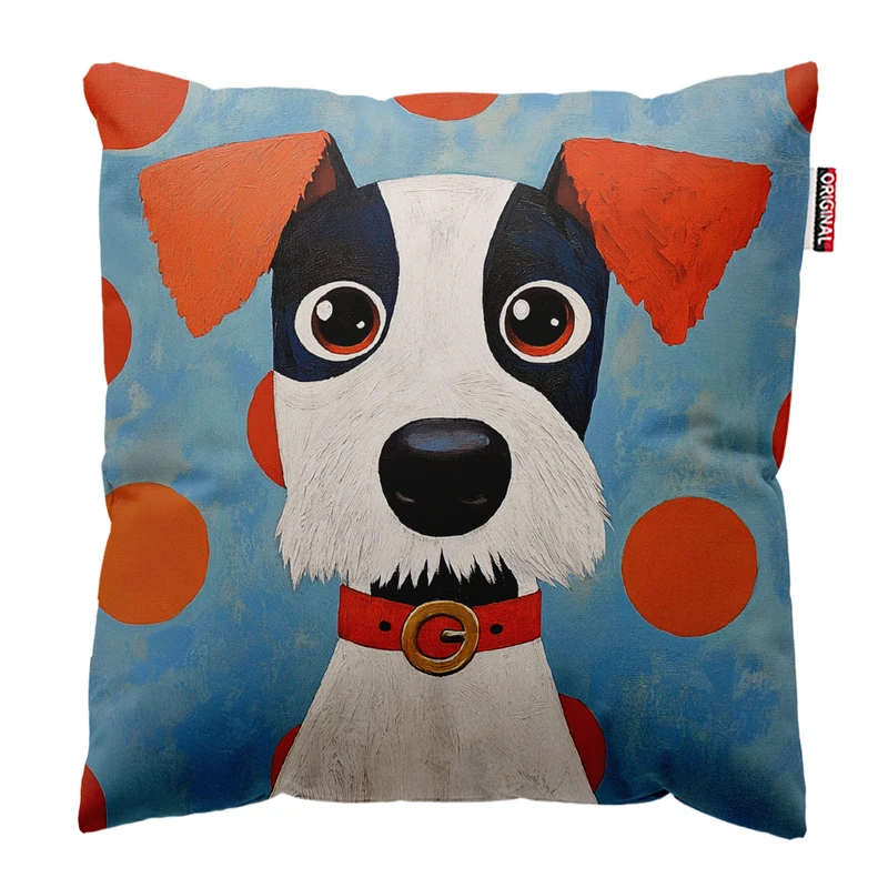 کوسن پاد آفرین مدل فانتزی طرح سگ کد PK402331 سایز 40*40 سانتی متر