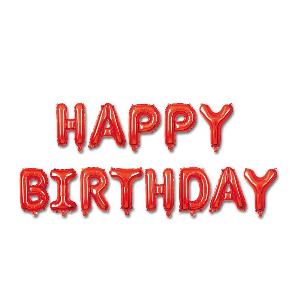 بادکنک فویلی مدل Happy Birthday کد AR20121 مجموعه 13 عددی