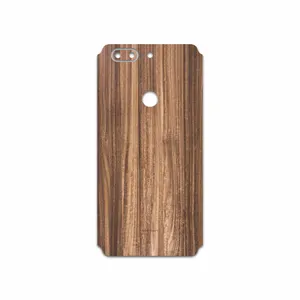 MAHOOT Light Walnut Wood Cover Sticker for OnePlus 5T