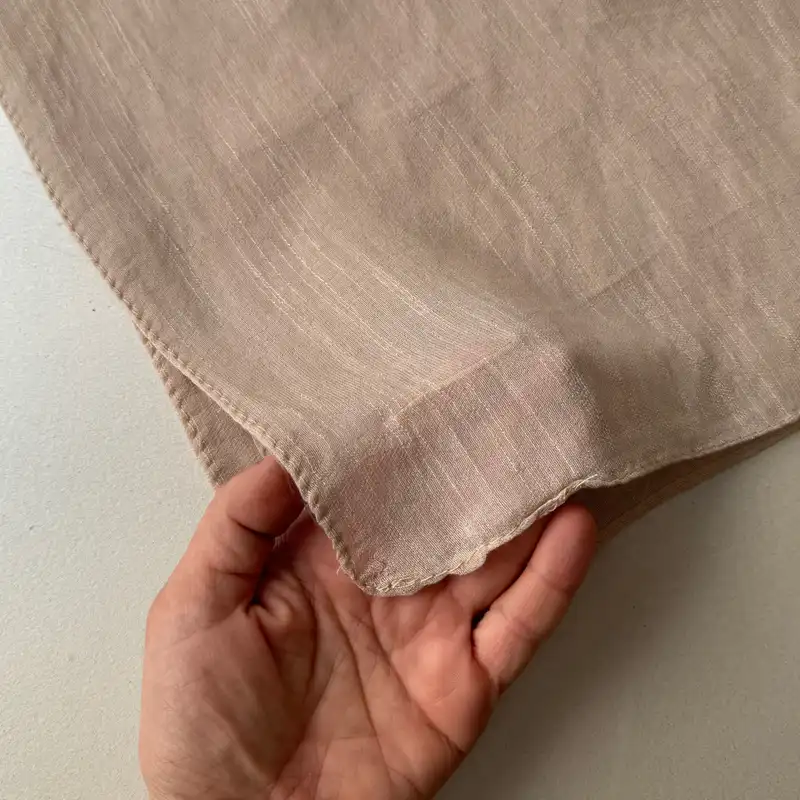 روسری زنانه مدل مینی اسکارف نخ اسلپ ساده