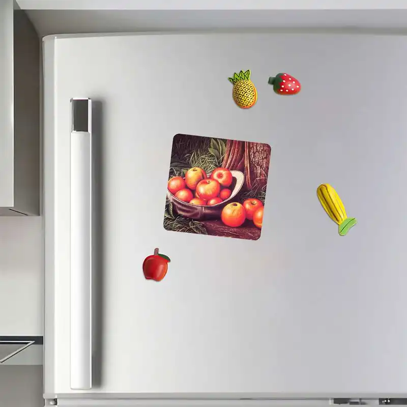 مگنت طرح نقاشی رنگ روغن میوه مدل mg10440