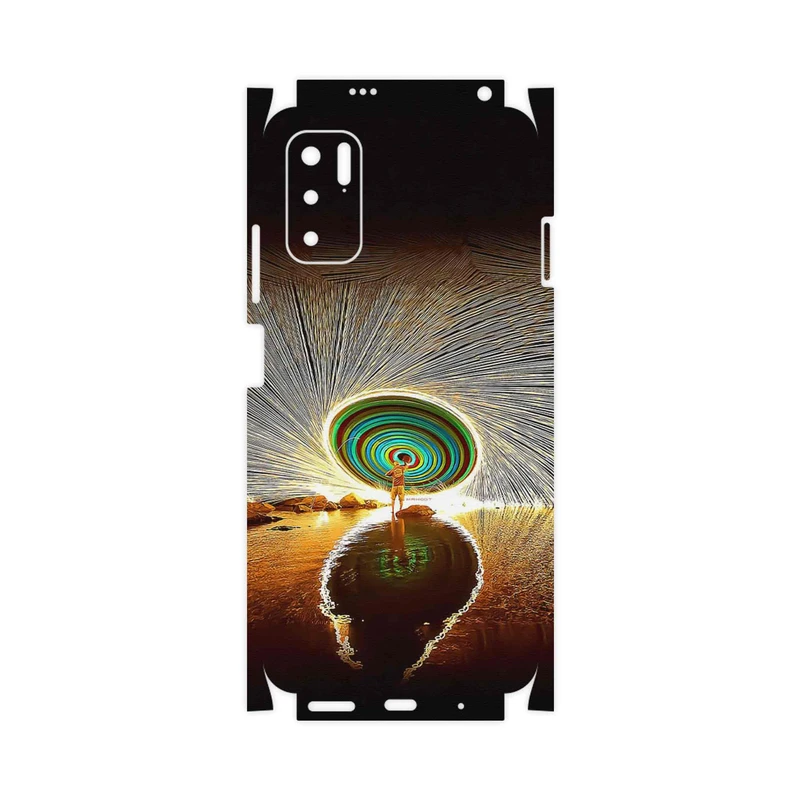 برچسب پوششی ماهوت مدل Night Light Fountain-FullSkin مناسب برای گوشی موبایل شیائومی Redmi Note 10 5G