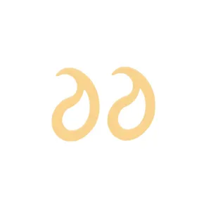 گوشواره طلا 18 عیار زنانه باراد زر مدل کابان BZ20