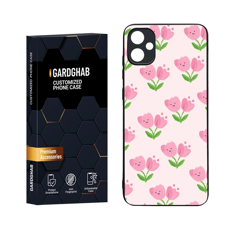 کاور گارد قاب مدل دورژله ای پشت گلس دخترانه مناسب برای گوشی موبایل سامسونگ Galaxy A05