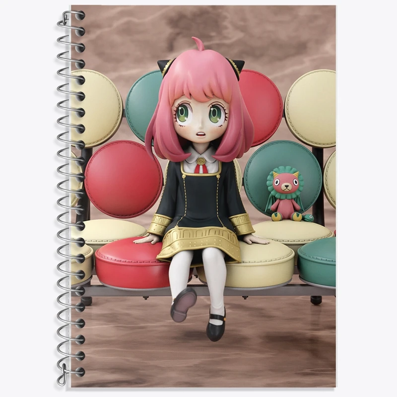 دفتر زبان 50 برگ خندالو مدل سه خط طرح آنیا انیمه اسپای ایکس فمیلی کد F898