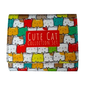 کیف پول دخترانه مدل cute cat کد 200