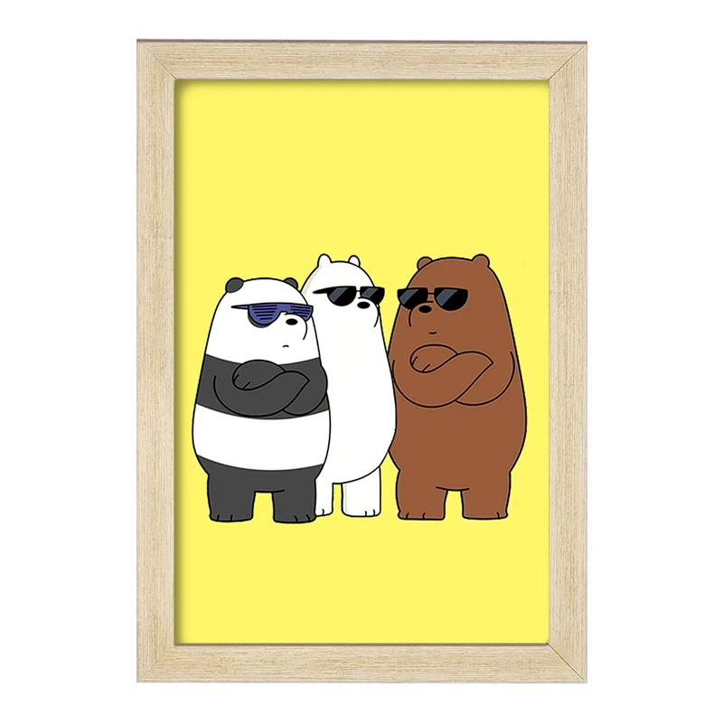 تابلو خندالو مدل انیمیشن سه خرس کله پوک کد 27645