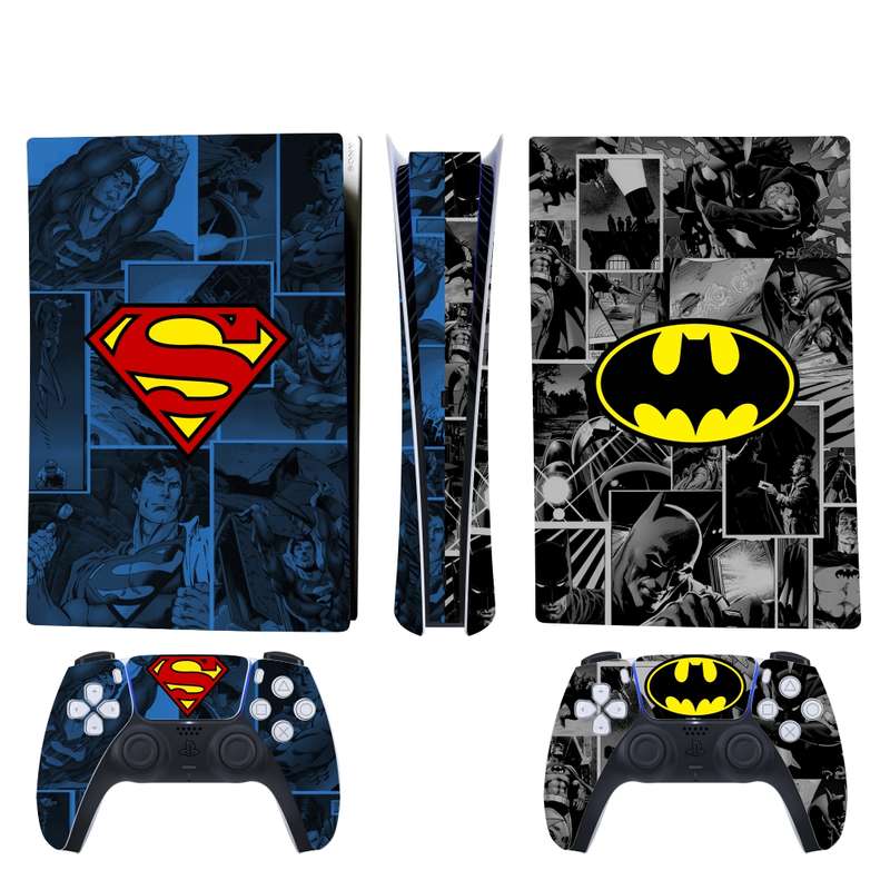 برچسب کنسول و دسته بازی PS5 اس ای گییرز مدل Batman Superman