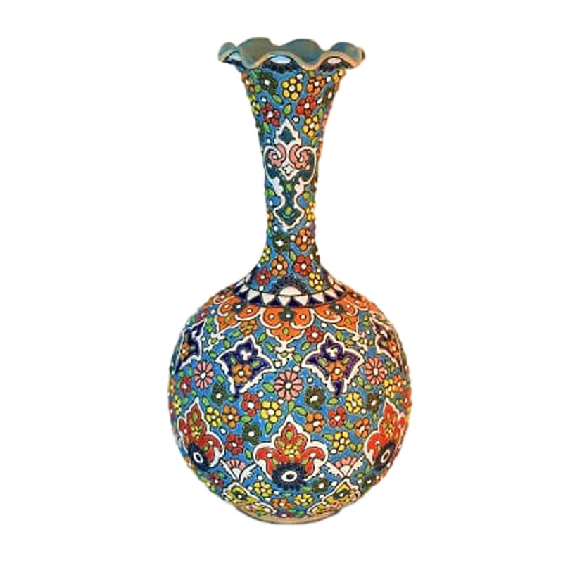 گلدان میناکاری سفالی مدل min9