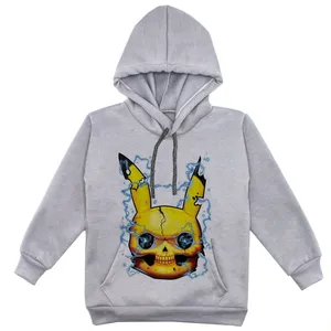 هودی پسرانه مدل خرگوش خشن F198 رنگ طوسی