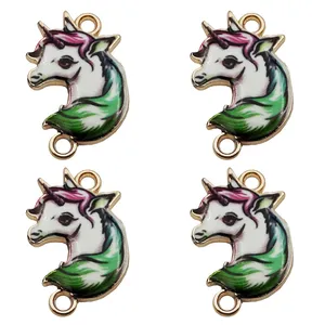 آویز دستبند مدل اسب تک شاخ مهربان کد 103 بسته 4 عددی