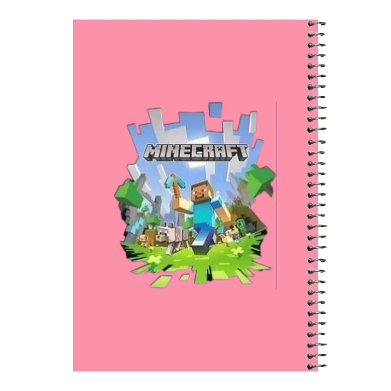دفتر مشق 80 برگ اس جی مدل ماینکرفت کد۱۳   