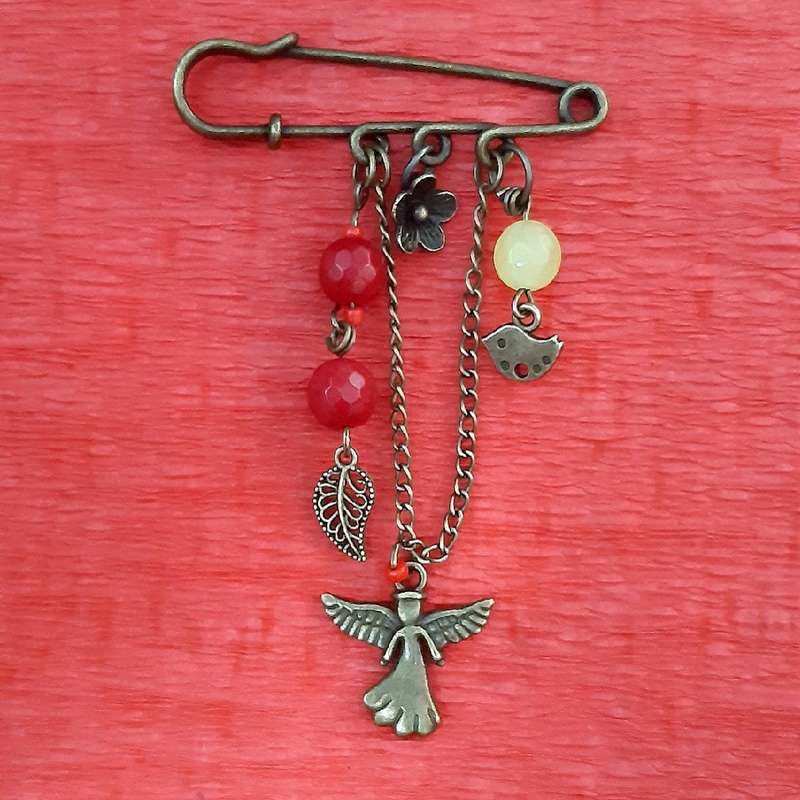 سنجاق سینه دخترانه مدل فرشته کد 1488