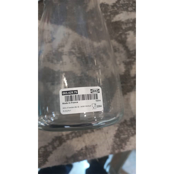 پارچ ایکیا مدل KARAFF کد 342 پارچ ایکیا مدل KARAFF کد 342