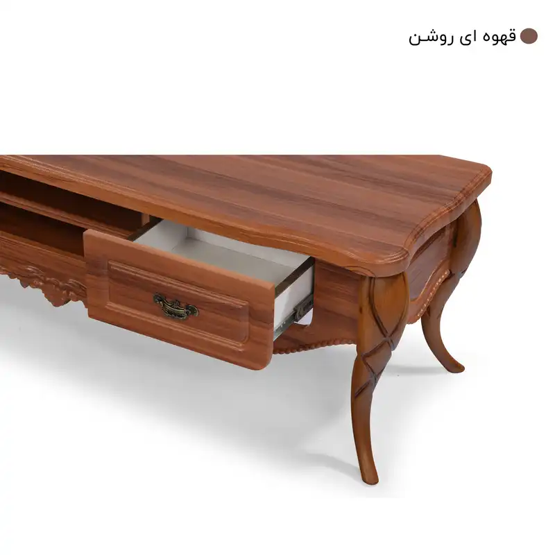 میز تلویزیون میز چوب مدل پیچک