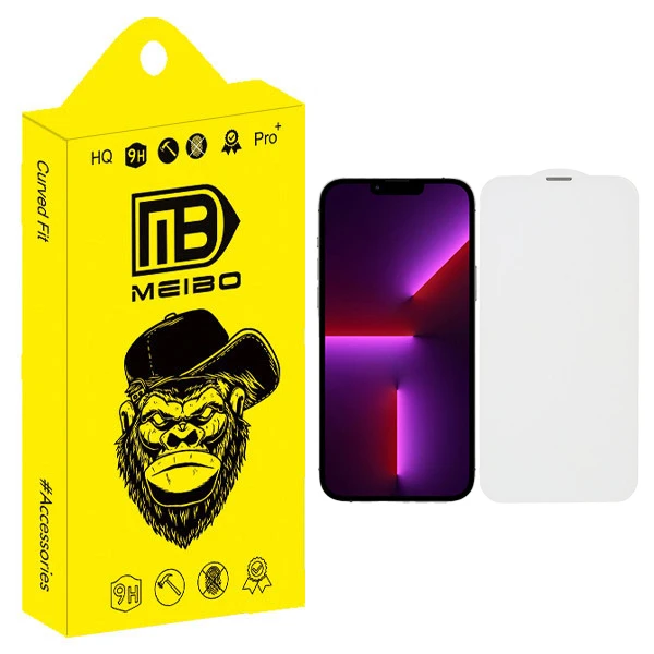 محافظ صفحه نمایش میبو طرح بی حاشیه مدل Silent Port مناسب برای گوشی موبایل اپل IPHONE 13 pro max