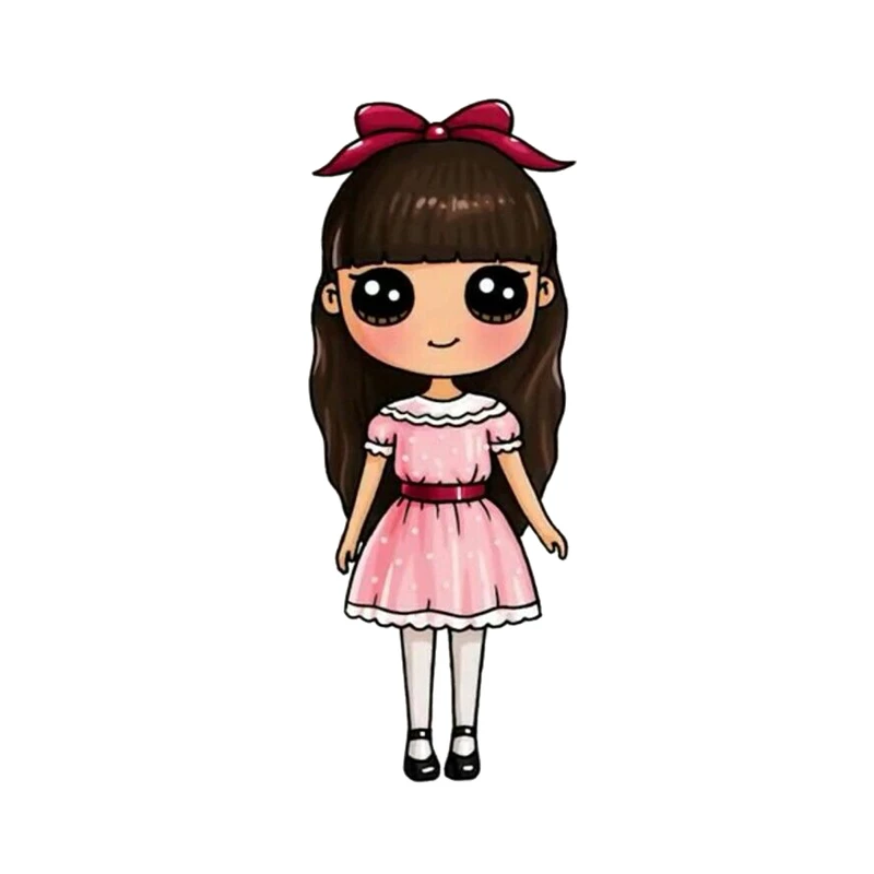 استیکر تزئینی موبایل طرح دختر کد 205