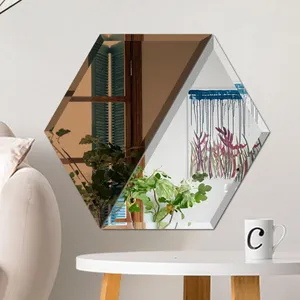 آینه دکوراتیو مدل 6 ضلعی کد 0502