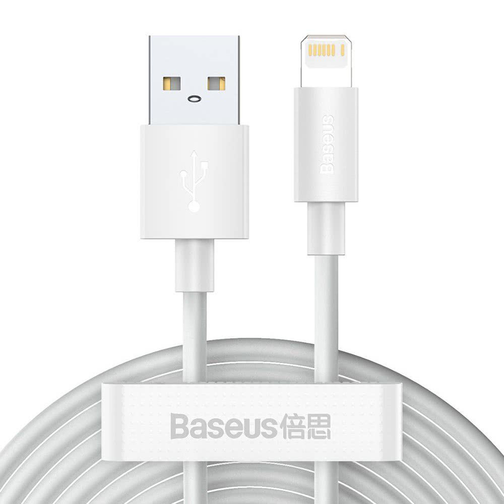 کابل تبدیل USB به لایتنینگ باسئوس مدل Simple Wisdom طول 1.5 متر