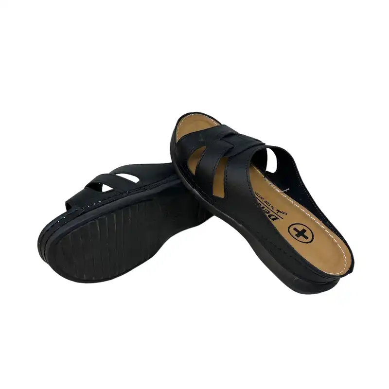 دمپایی زنانه مدل DZR 122 ZRB بیاله رنگ مشکی