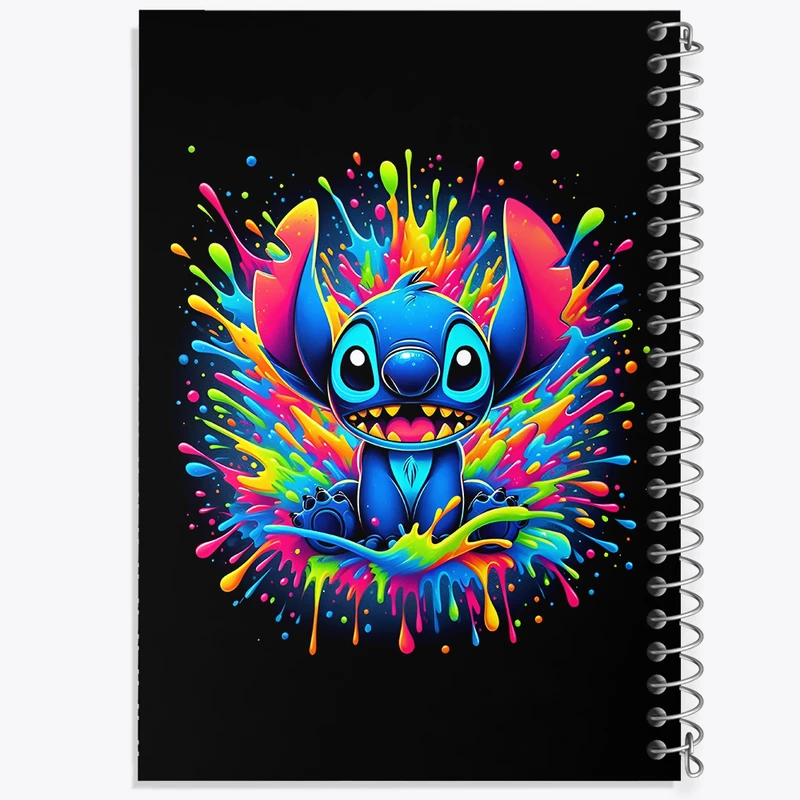 دفتر مشق 100 برگ خندالو طرح استیچ (Stitch) کد N3379