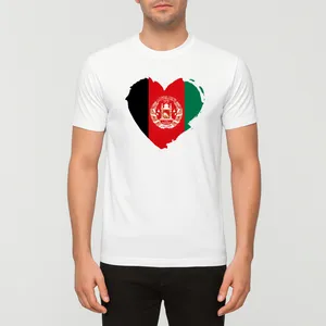 تیشرت آستین کوتاه مردانه طرح پرچم افغانستان کد T 260