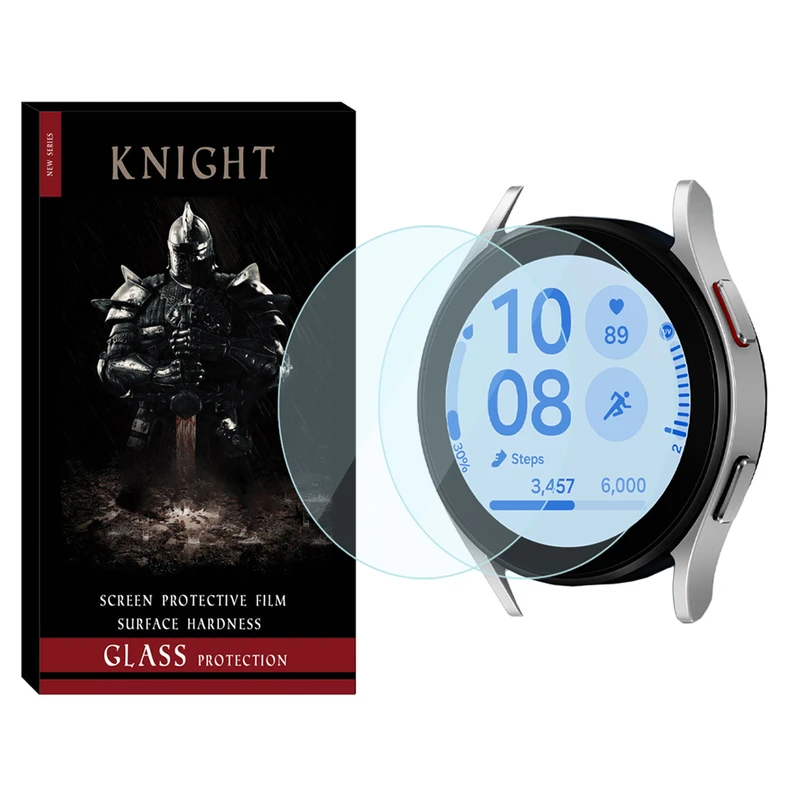 محافظ صفحه نمایش شیشه‌ای نایت مدل Glass-KT مناسب برای ساعت هوشمند سامسونگ Galaxy Watch FE بسته دو عددی