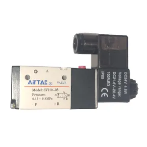 شیر برقی پنوماتیک ایرتک مدل 3v210-08-1/4-24