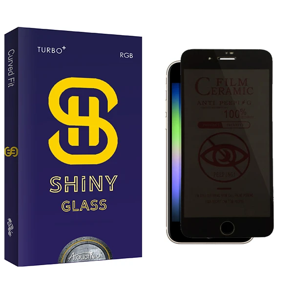 محافظ صفحه نمایش سرامیکی حریم شخصی آتوچبو مدل Shiny Glass CRM مناسب برای گوشی موبایل اپل iPhone Se 2022