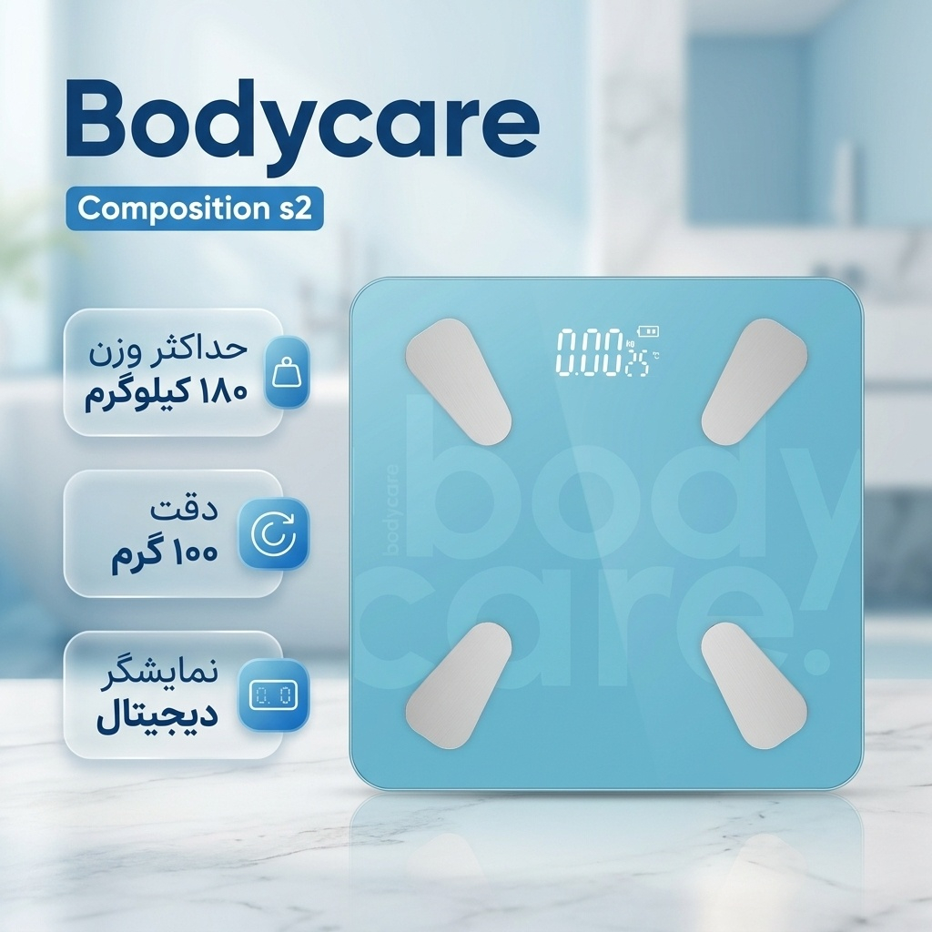 ترازو دیجیتال بادی کر مدل Composition s2