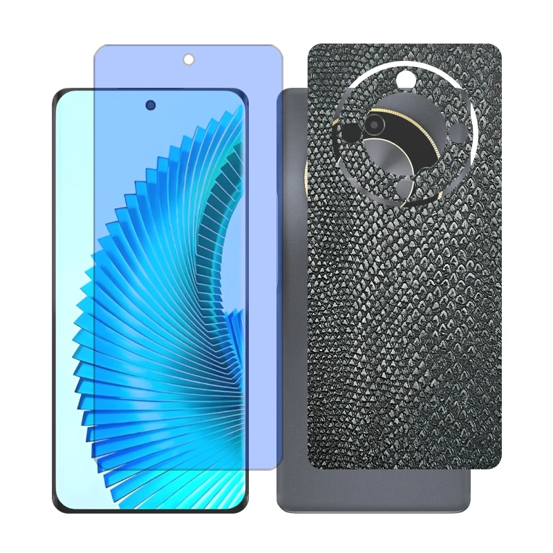 محافظ صفحه نمایش آنتی بلو گلس مدل Together مناسب برای گوشی موبایل آنر X9b به همراه برچسب پوششی پشت گوشی 