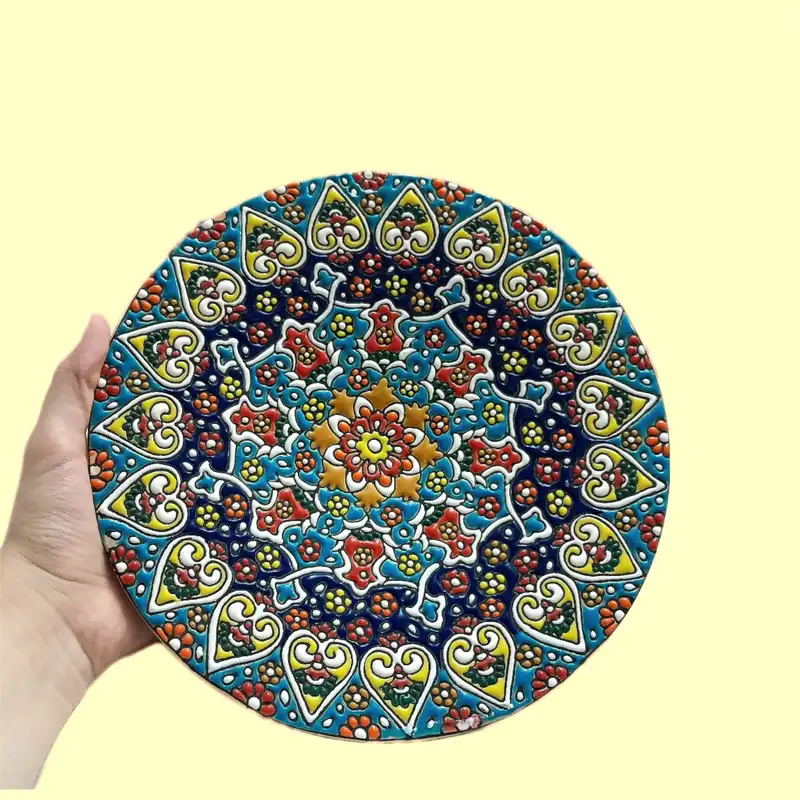 بشقاب میناکاری کد 001