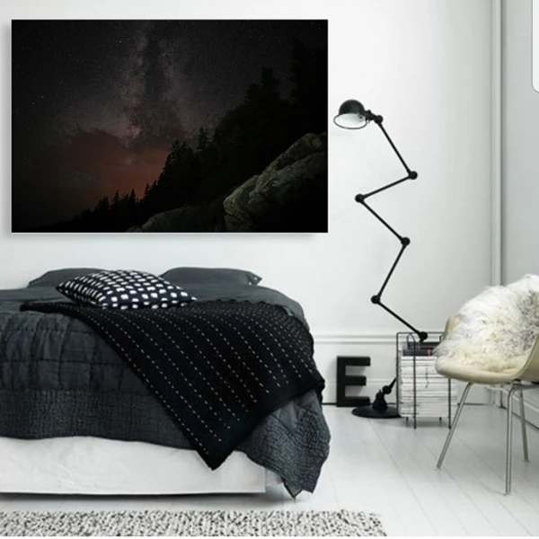 تابلو شاسی مدل جنگل پر ستاره کد 498