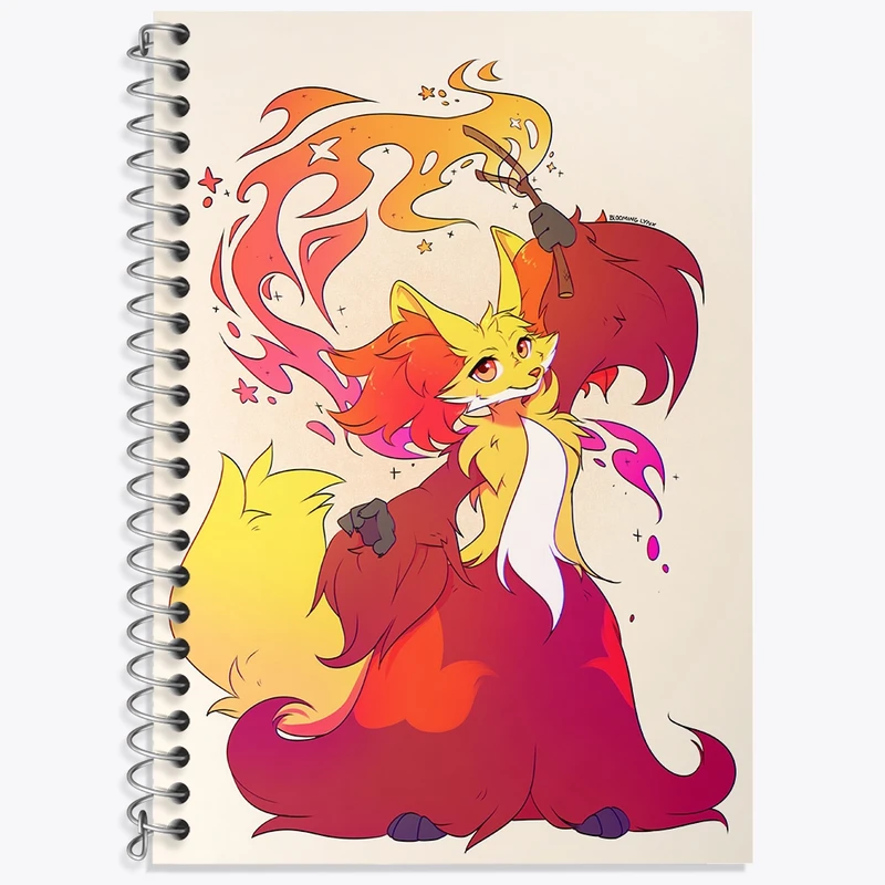 دفتر زبان 50 برگ خندالو مدل دو خط طرح بازی پوکمون (pokemon) کد 32737