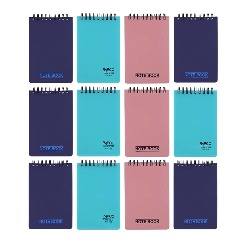 دفتر یادداشت 100 برگ پاپکو مدل 616 بسته 12 عددی