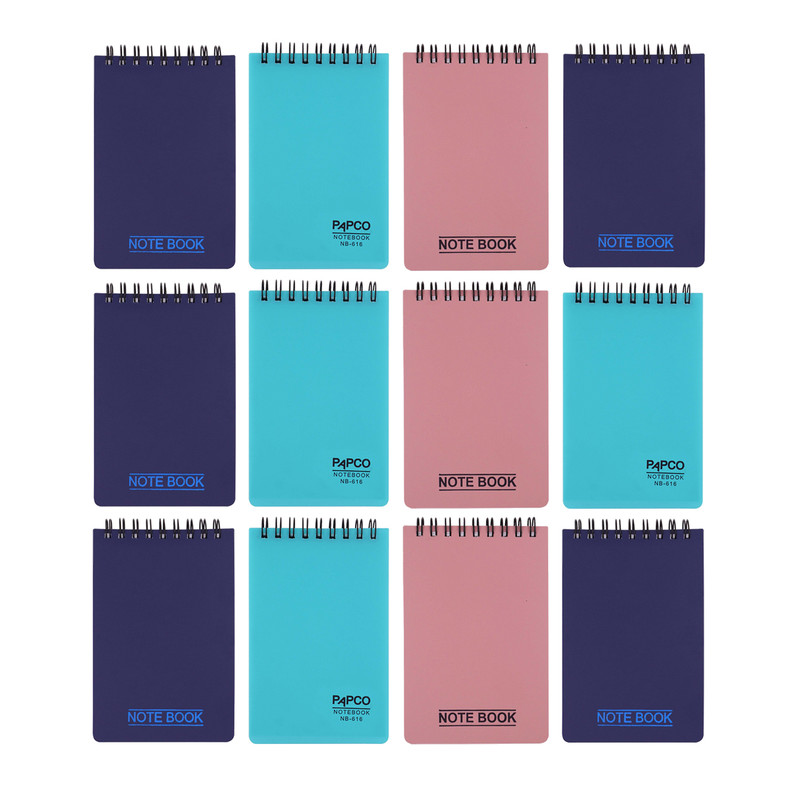 دفتر یادداشت 100 برگ پاپکو مدل 616 بسته 12 عددی