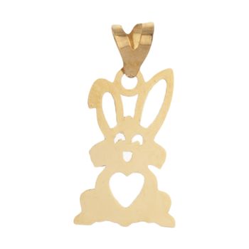 آویز گردنبند طلا 18 عیار دخترانه مایا ماهک مدل MM1151 طرح خرگوش