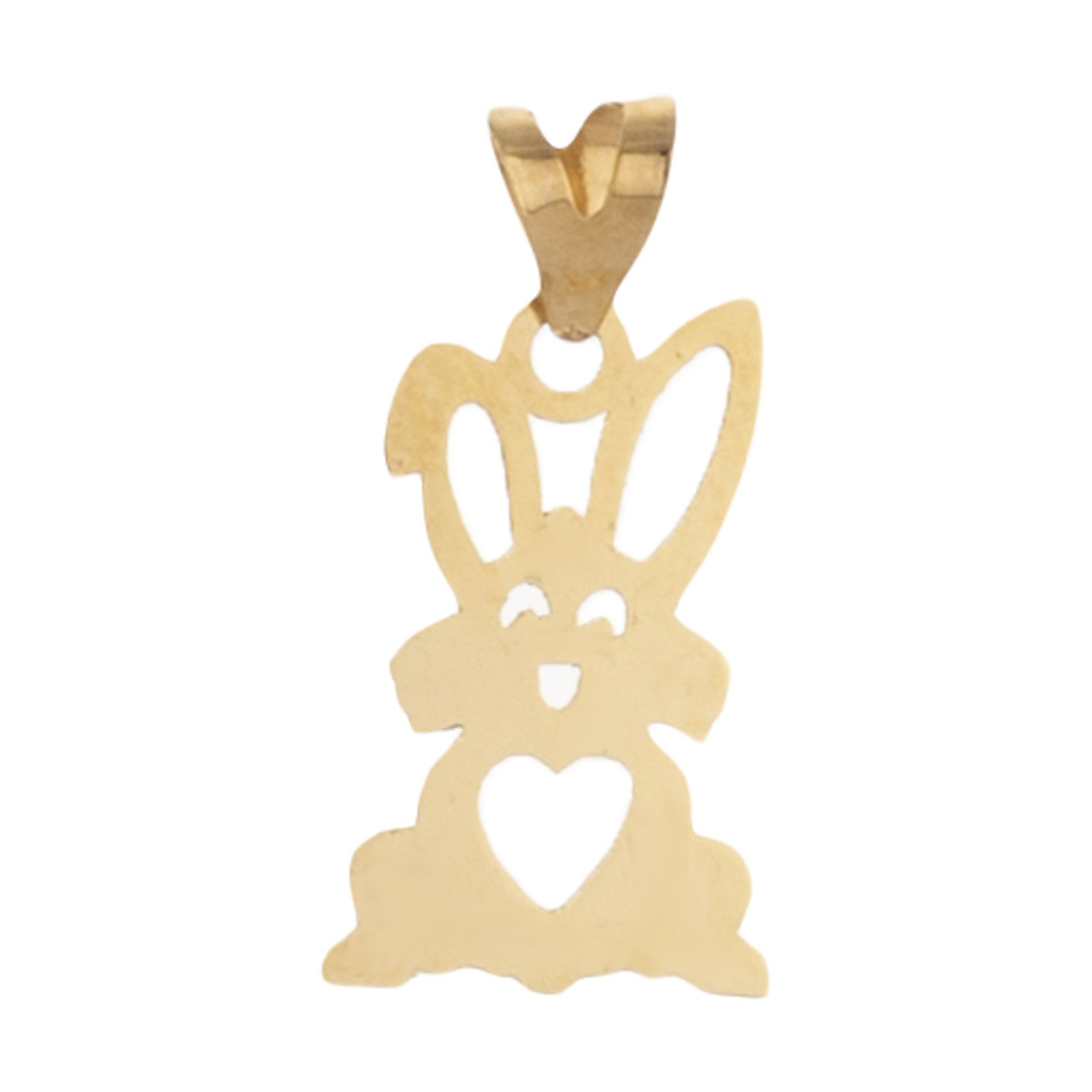 آویز گردنبند طلا 18 عیار دخترانه مایا ماهک مدل MM1151 طرح خرگوش -  - 1