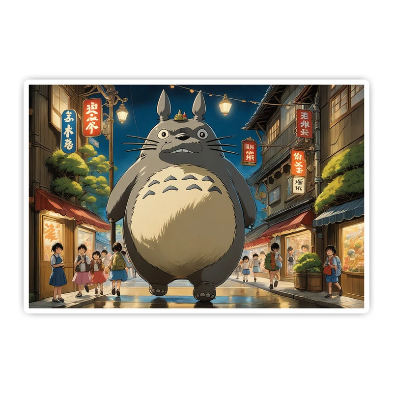 استیکر لپ تاپ و موبایل گوفی طرح انیمه مدل Spirited away 66