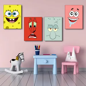 تابلو شاسی کودک مدل باب اسفنجی کد BYB12 مجموعه چهار عددی