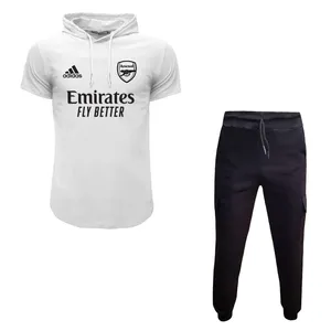 ست تی شرت کلاهدار و شلوار مردانه مدل آرسنال کد 3210