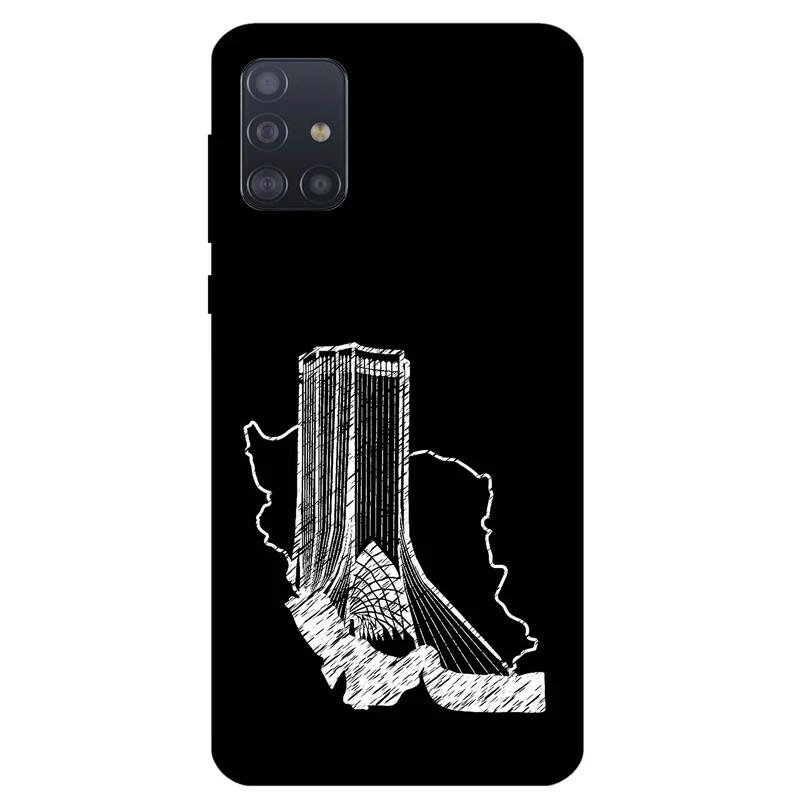 کاور مگافون طرح برج آزادی مدل 1628 مناسب برای گوشی موبایل سامسونگ Galaxy A71