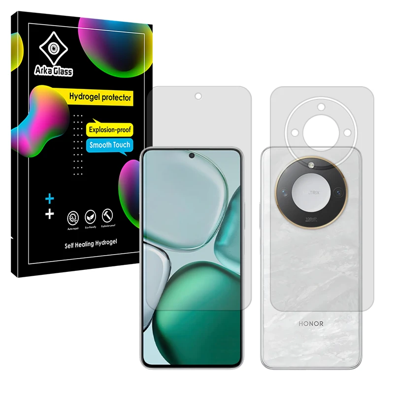 محافظ صفحه نمایش مات آرکا گلس مدل Tough مناسب برای گوشی موبایل آنر X9c Smart به همراه محافظ پشت گوشی