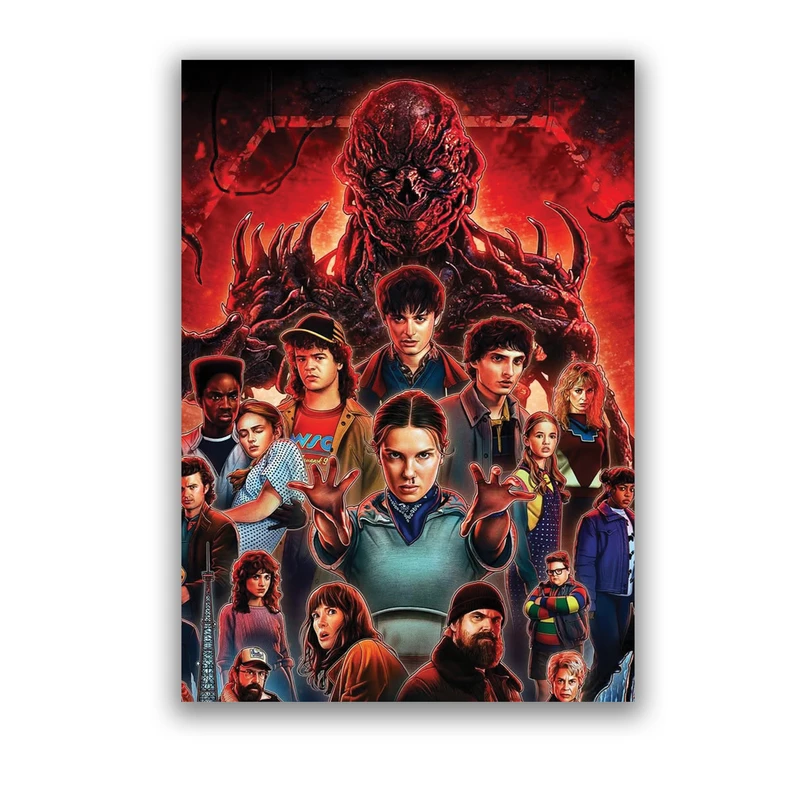 کارت پستال باژ طرح ناشناخته‌ها استرنجر تینگز پوستر فصل پنج کد 60007