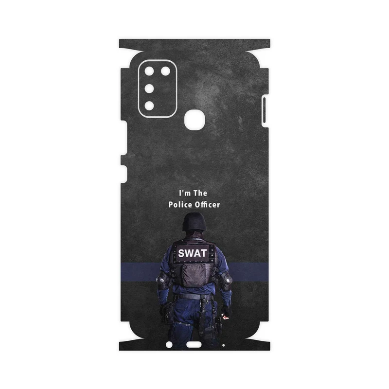 برچسب پوششی ماهوت مدل Police Officer-FullSkin مناسب برای گوشی موبایل اینفینیکس Hot 10 Play